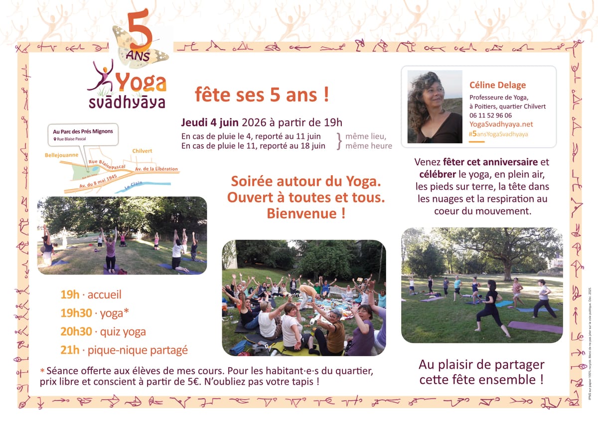 Cours de yoga en conscience — Poitiers