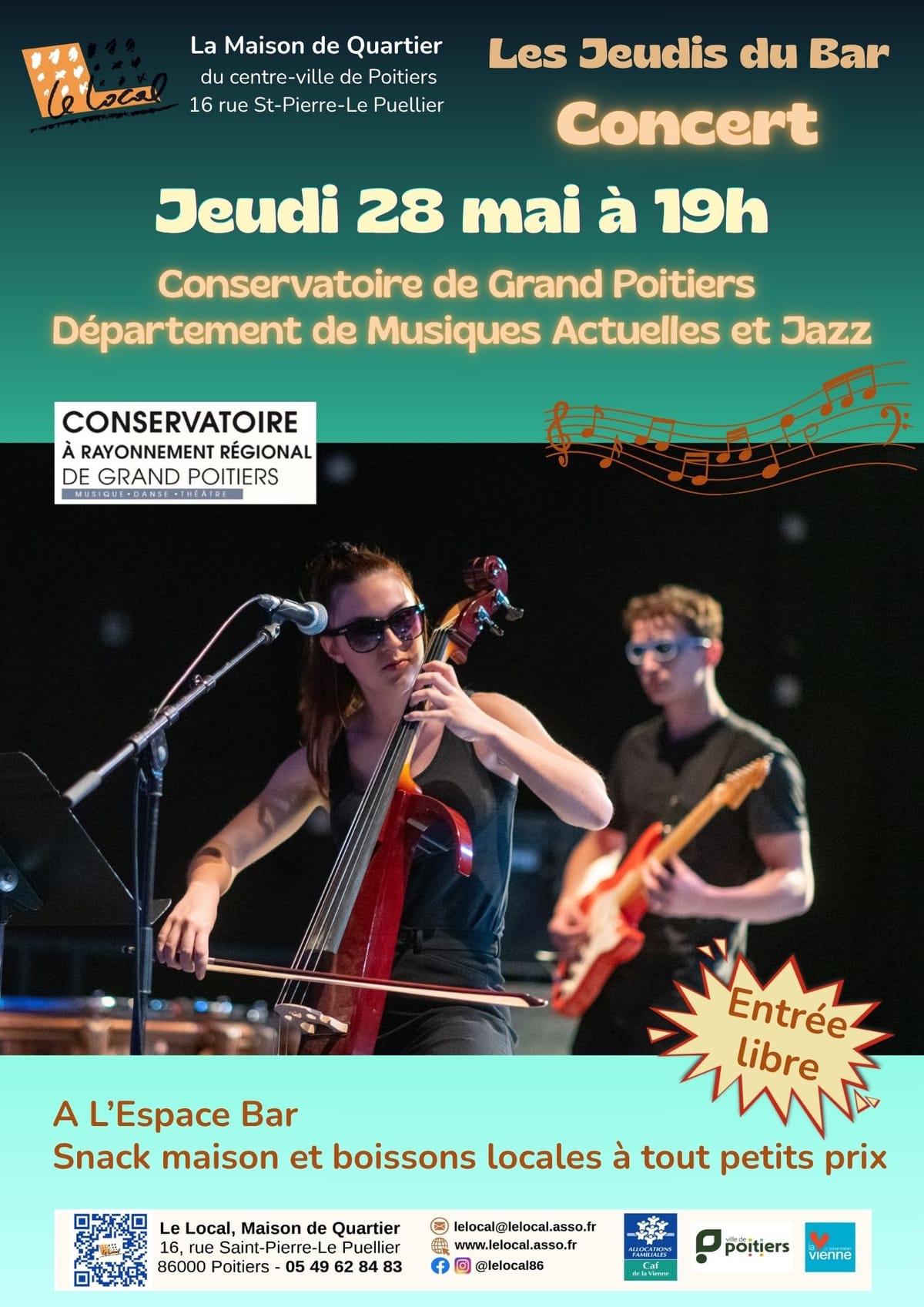 Musiques actuelles – Conservatoire — Poitiers