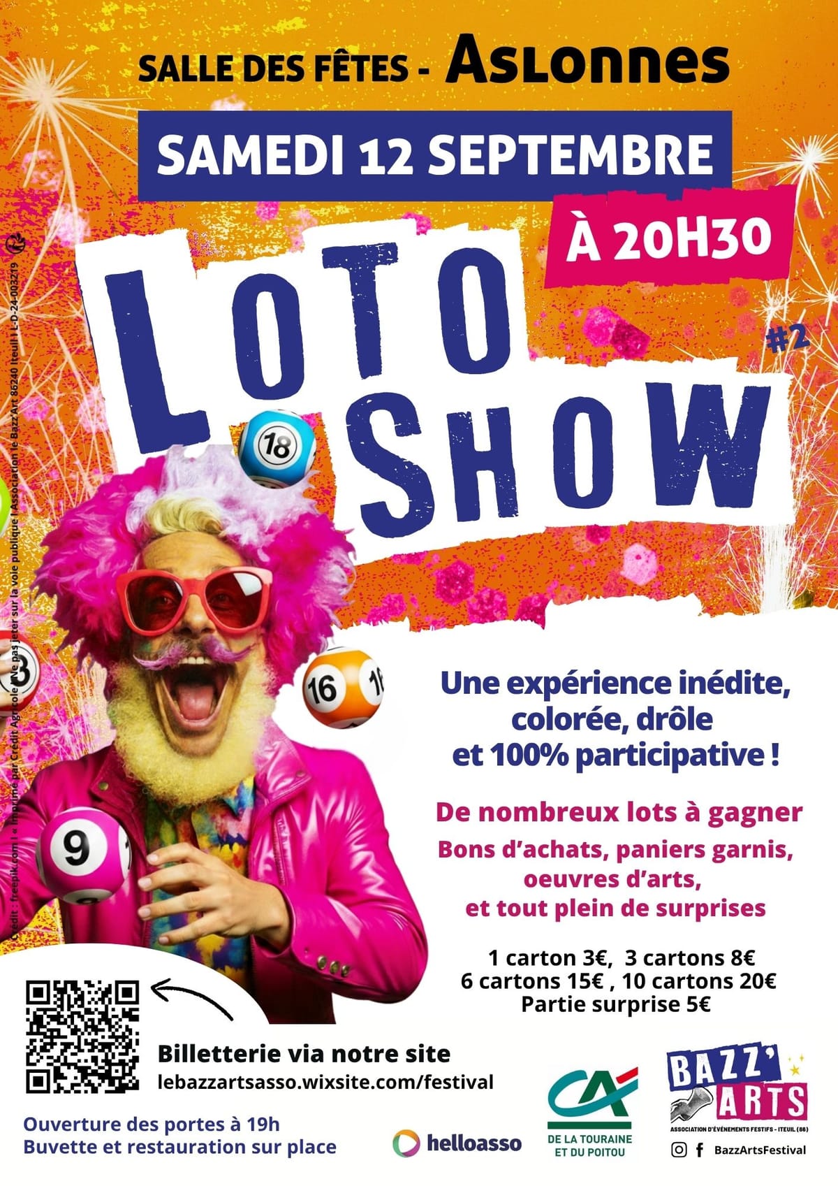 Loto show #2 du Bazz'Arts — Aslonnes