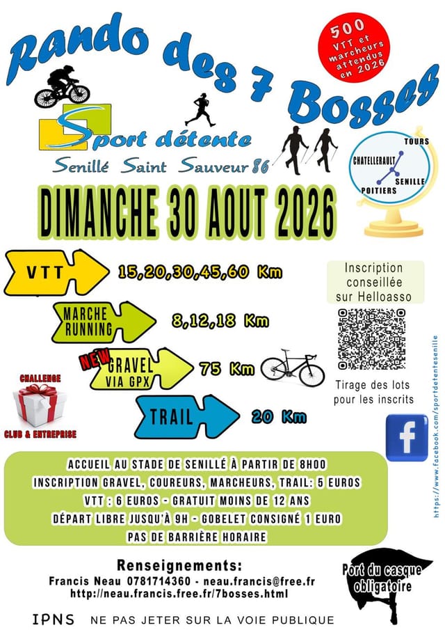 Randonnée des 7 Bosses à Senillé — Senillé St Sauveur