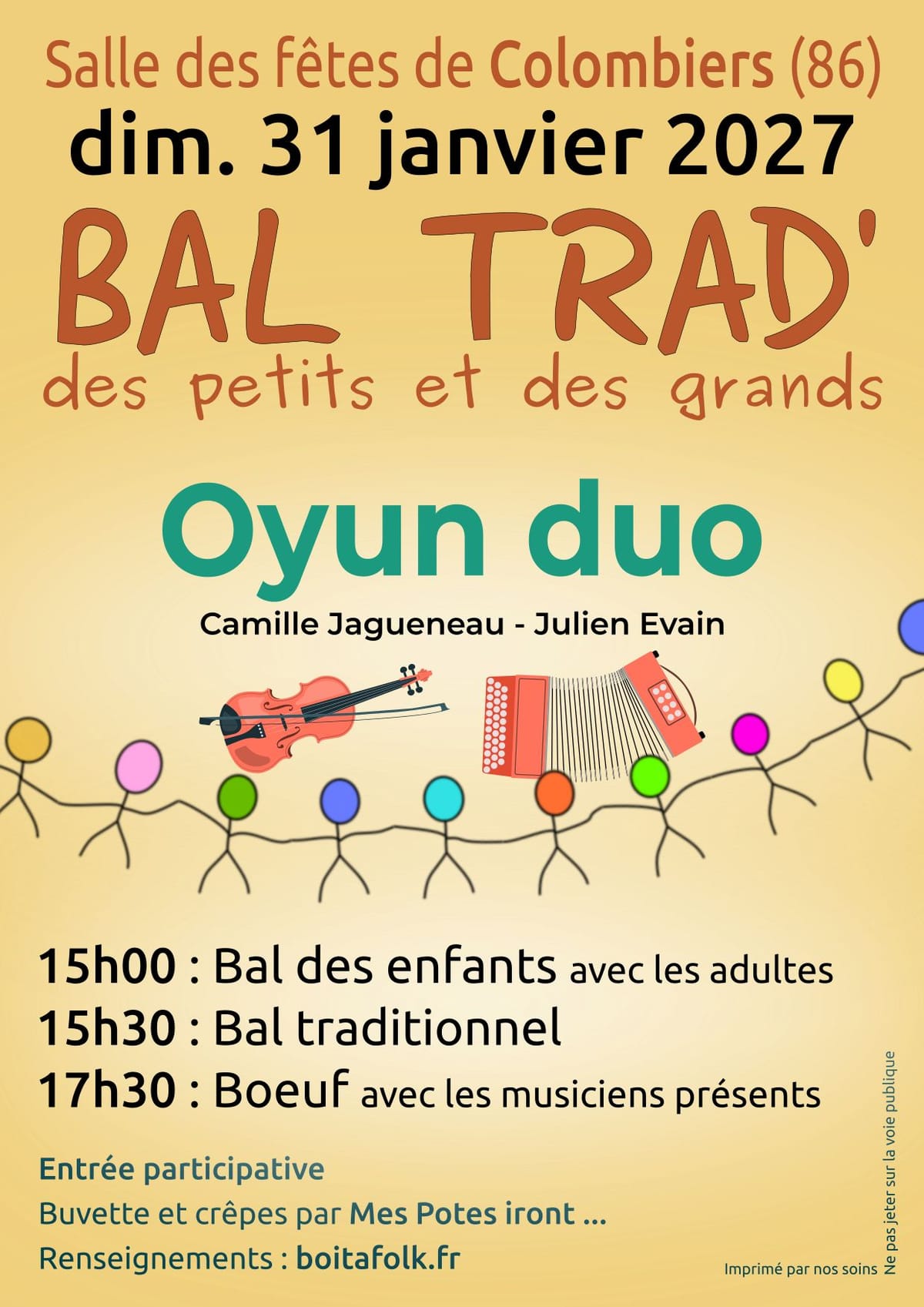Bal trad des petits et des grands — Colombiers
