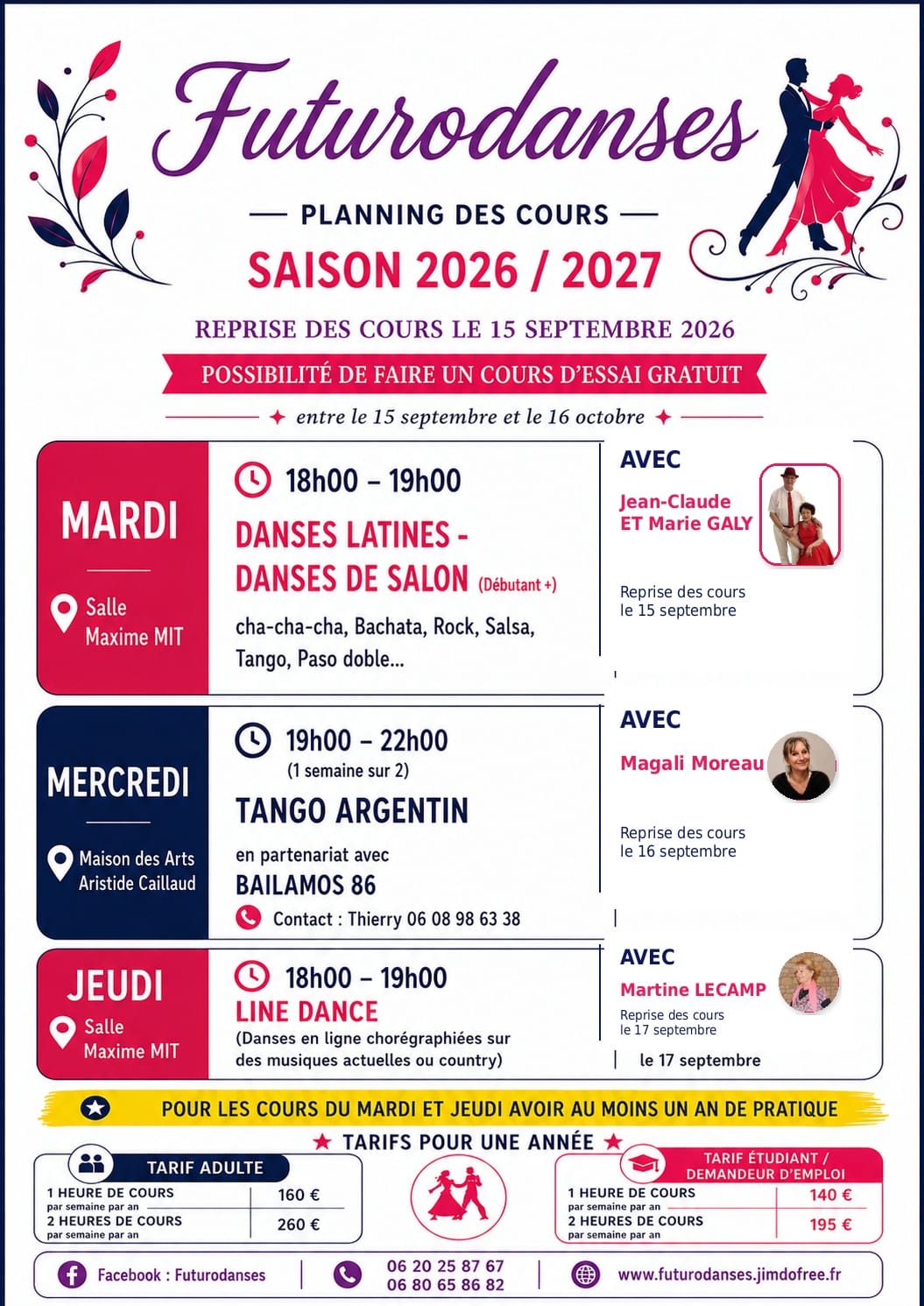 REPRISE DES COURS — Jaunay-Clan