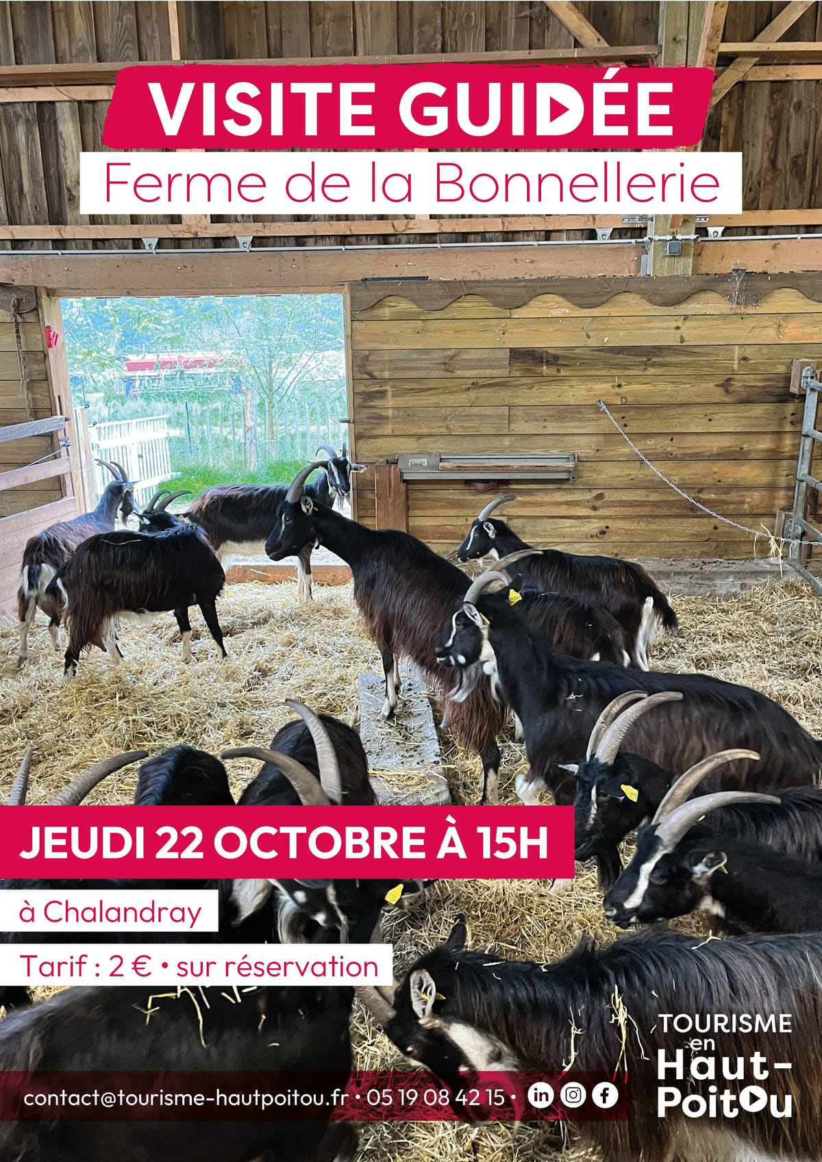 Visite ferme de la Bonnellerie — Vouillé