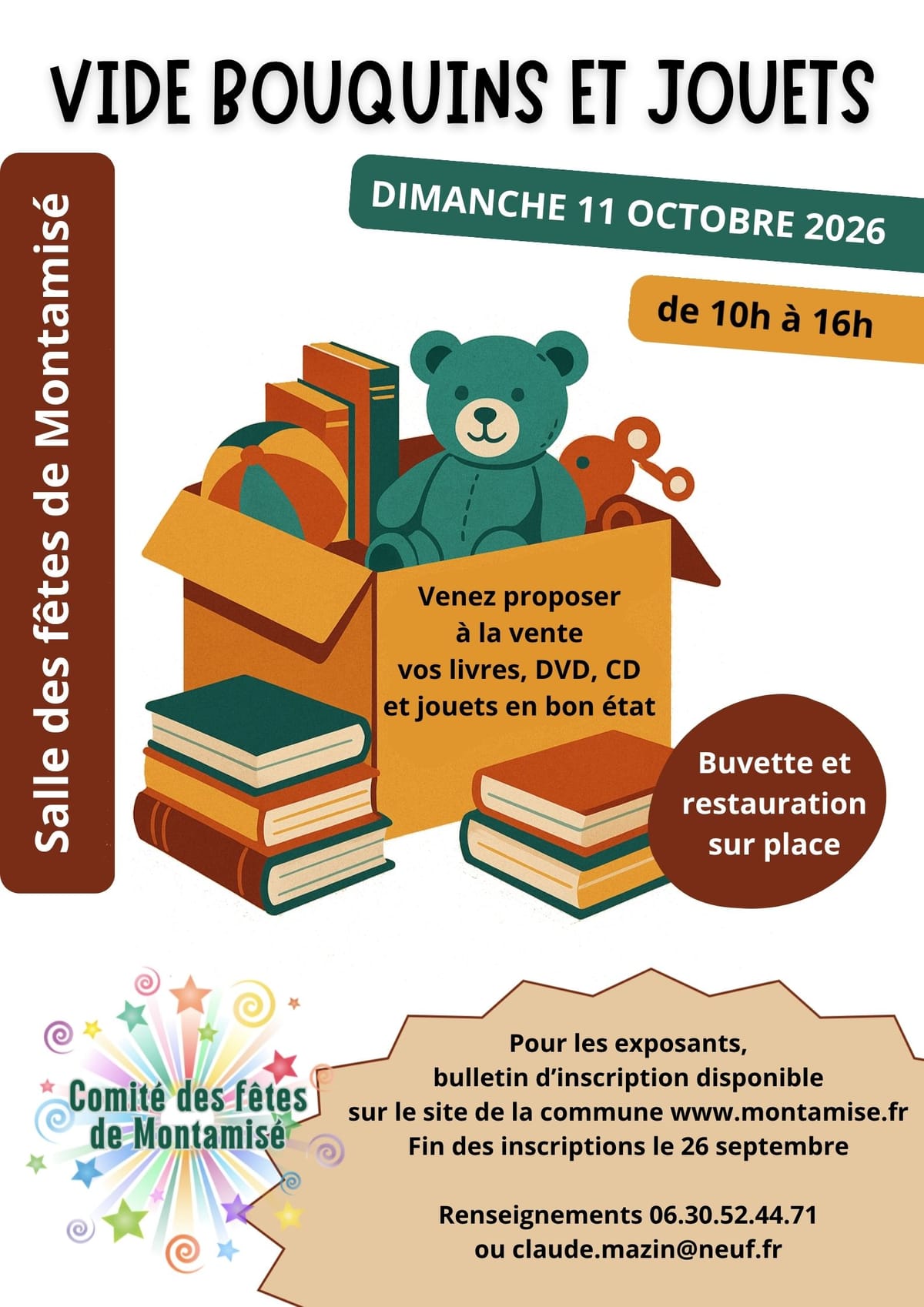 Vide bouquins et jouets — Montamisé