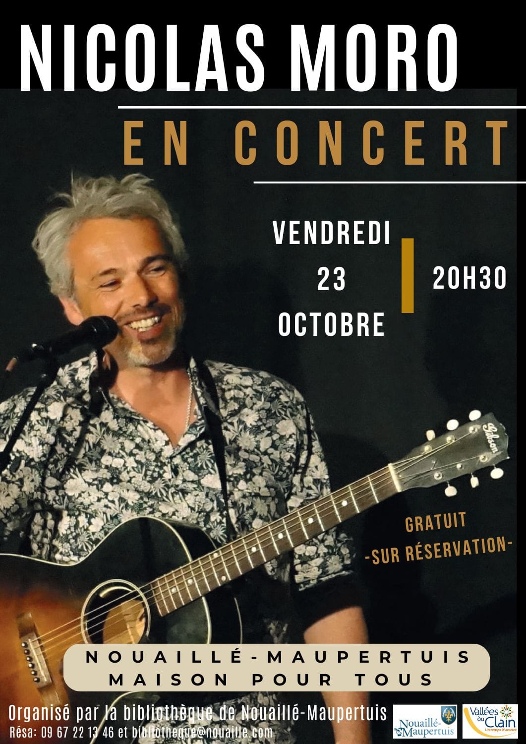 Concert de Nicolas Moro — Nouaillé-Maupertuis
