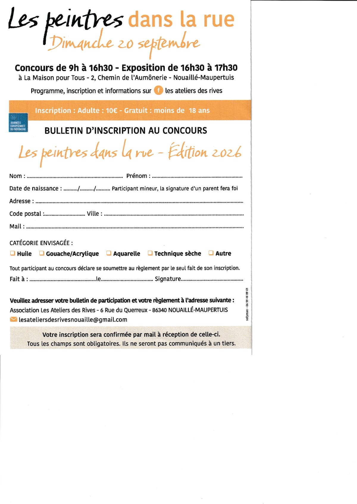 Concours les peintres dans la rue — Nouaille Maupertuis
