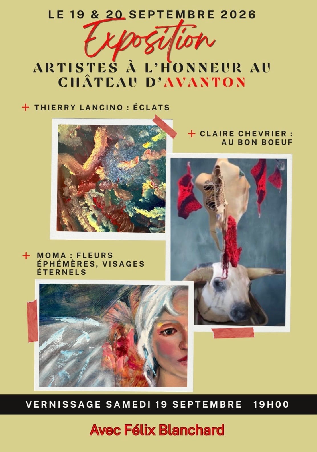 EXPOSITION PEINTURES ET SCULPTURES — Avanton