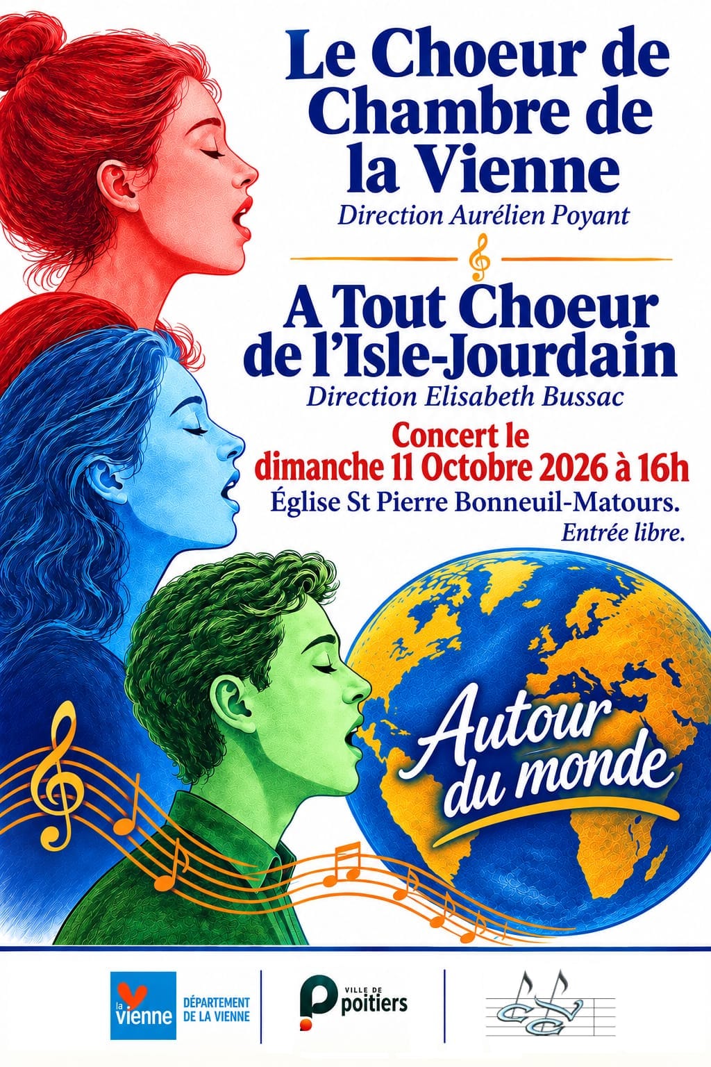 Concert Chants autour du monde — Bonneuil Matours