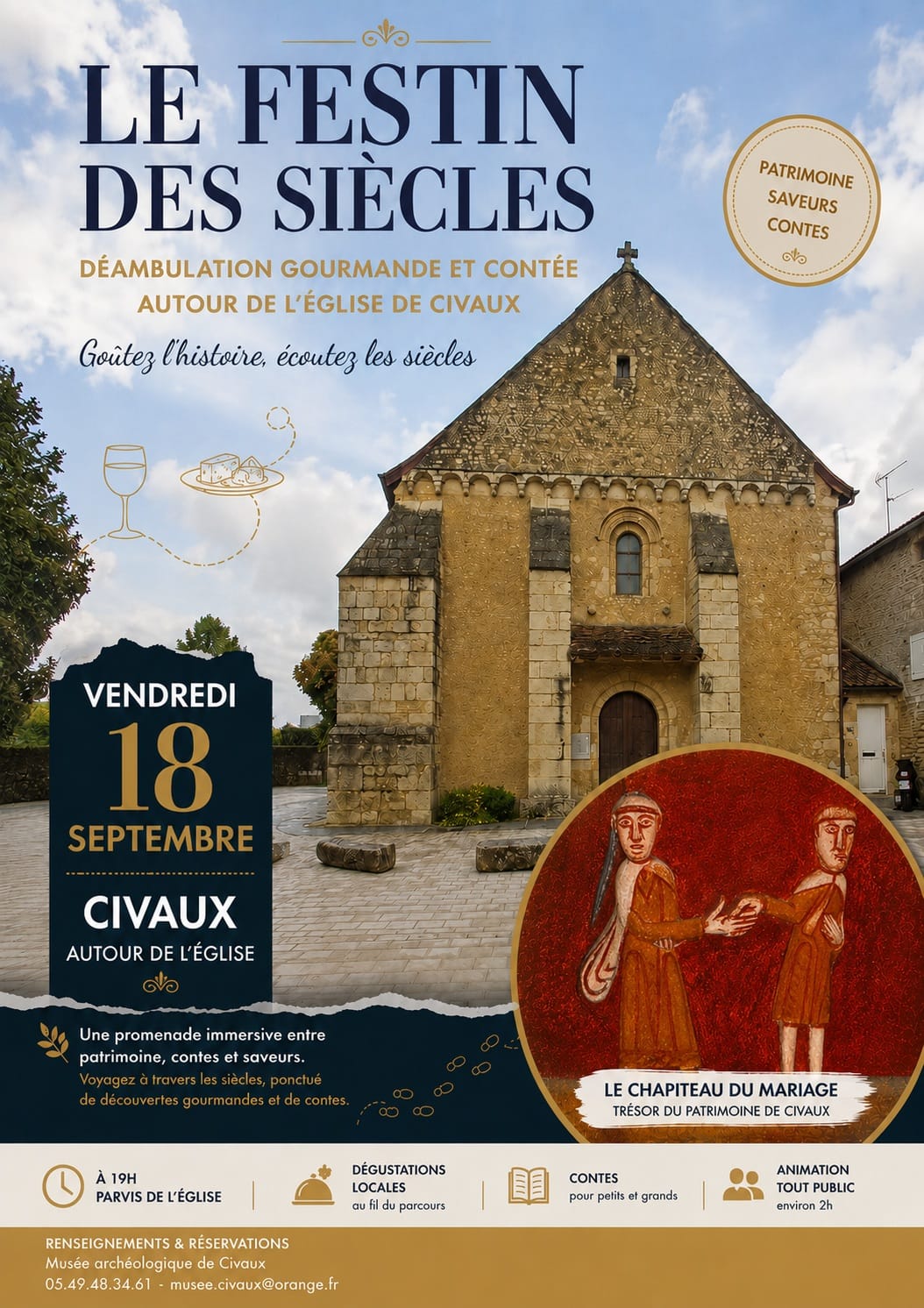 Déambulation gourmande et contée — Civaux