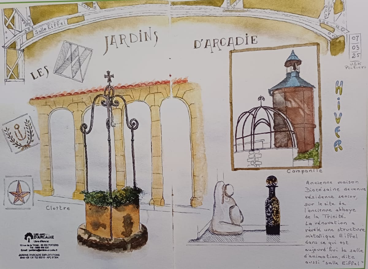Urban Sketchers & Jardins d'Arcadie — Poitiers
