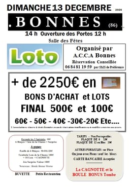 LOTO par ACCA animé par Monique — Bonnes