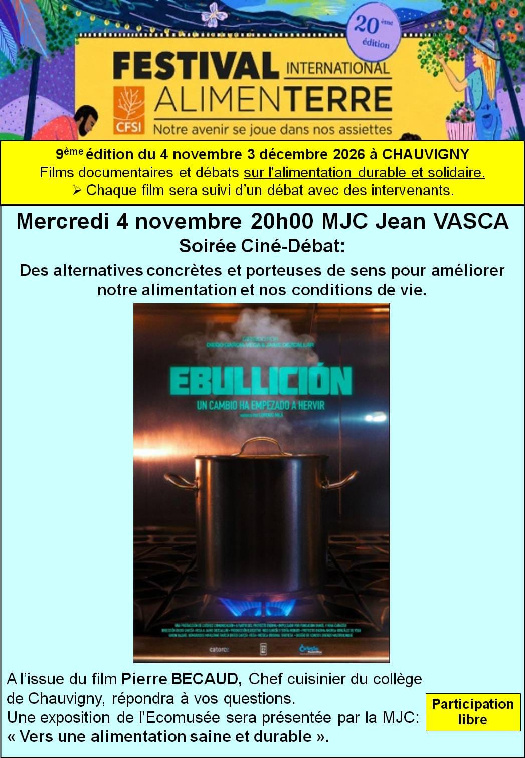 FESTIVAL ALIMENTERRE – EBULLICION — Chauvigny