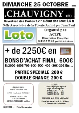 LOTO ACIPE par Jean Paul — Chauvigny