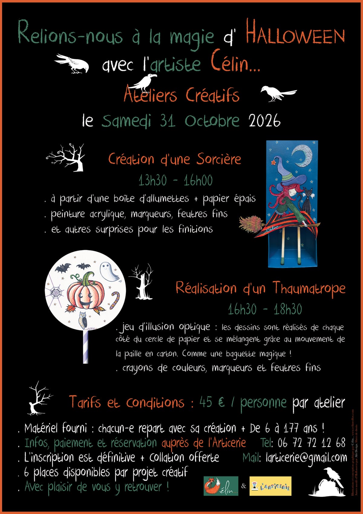 Atelier « Création d'une Sorcière » — Migné-Auxances