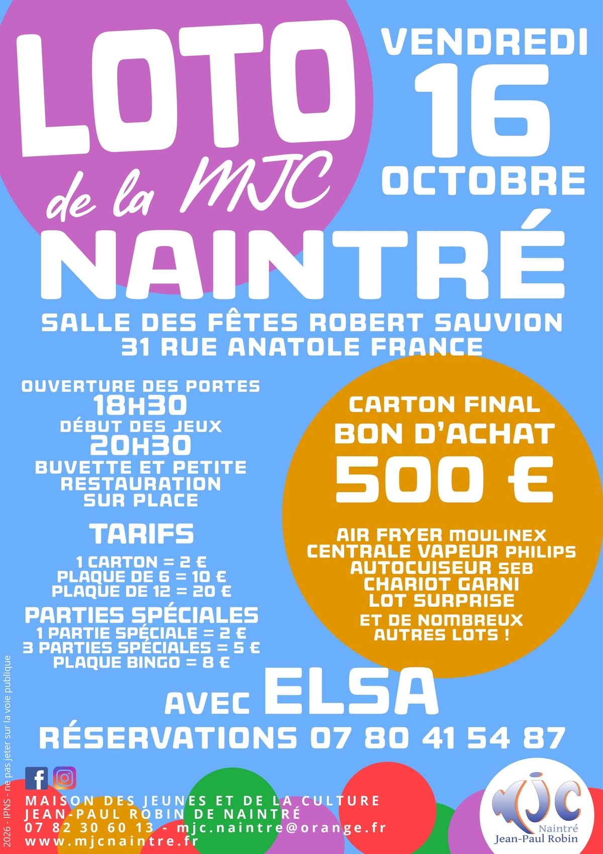 Loto de la MJC — Naintré