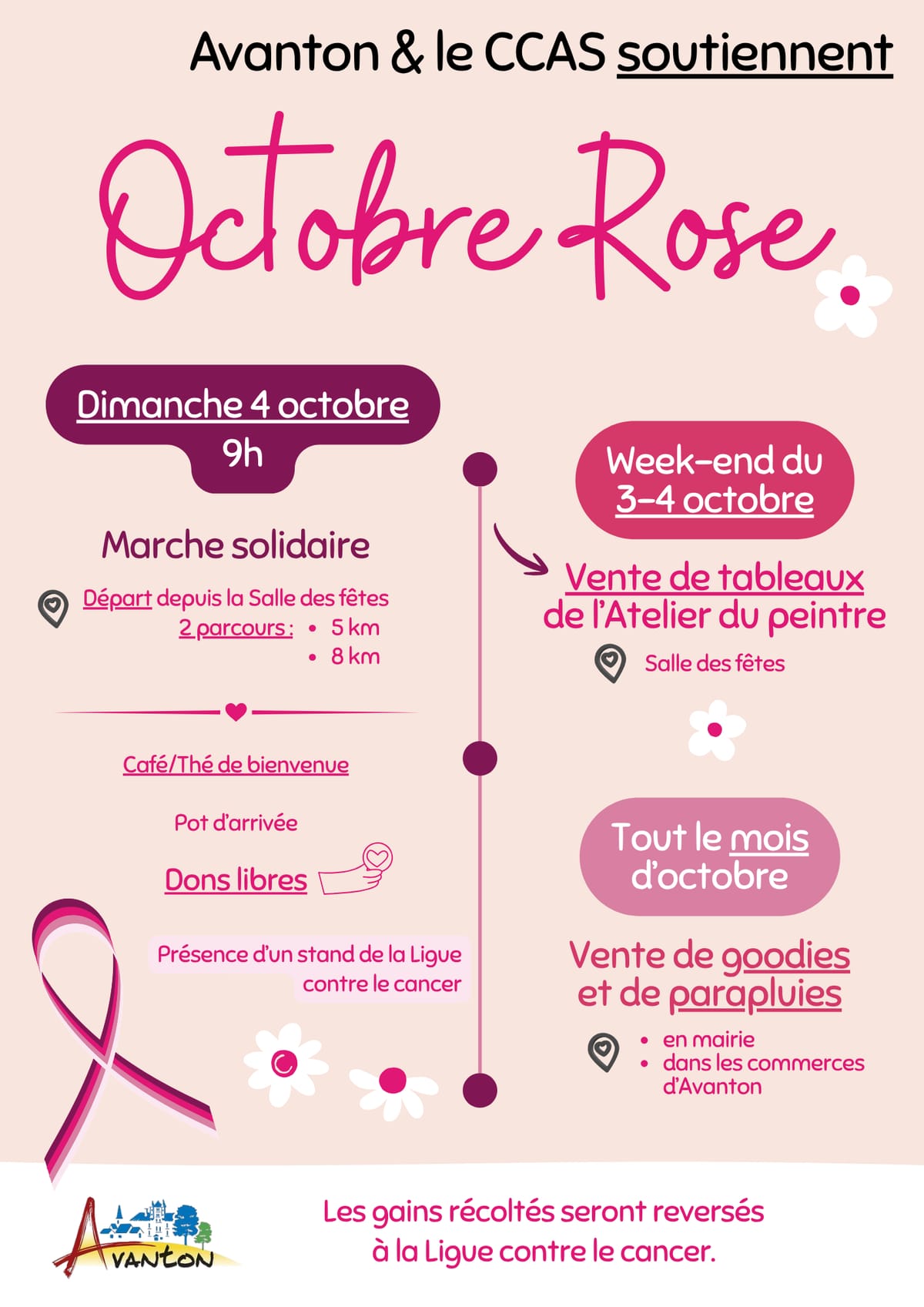 Marche solidiaire Octobre rose — Avanton