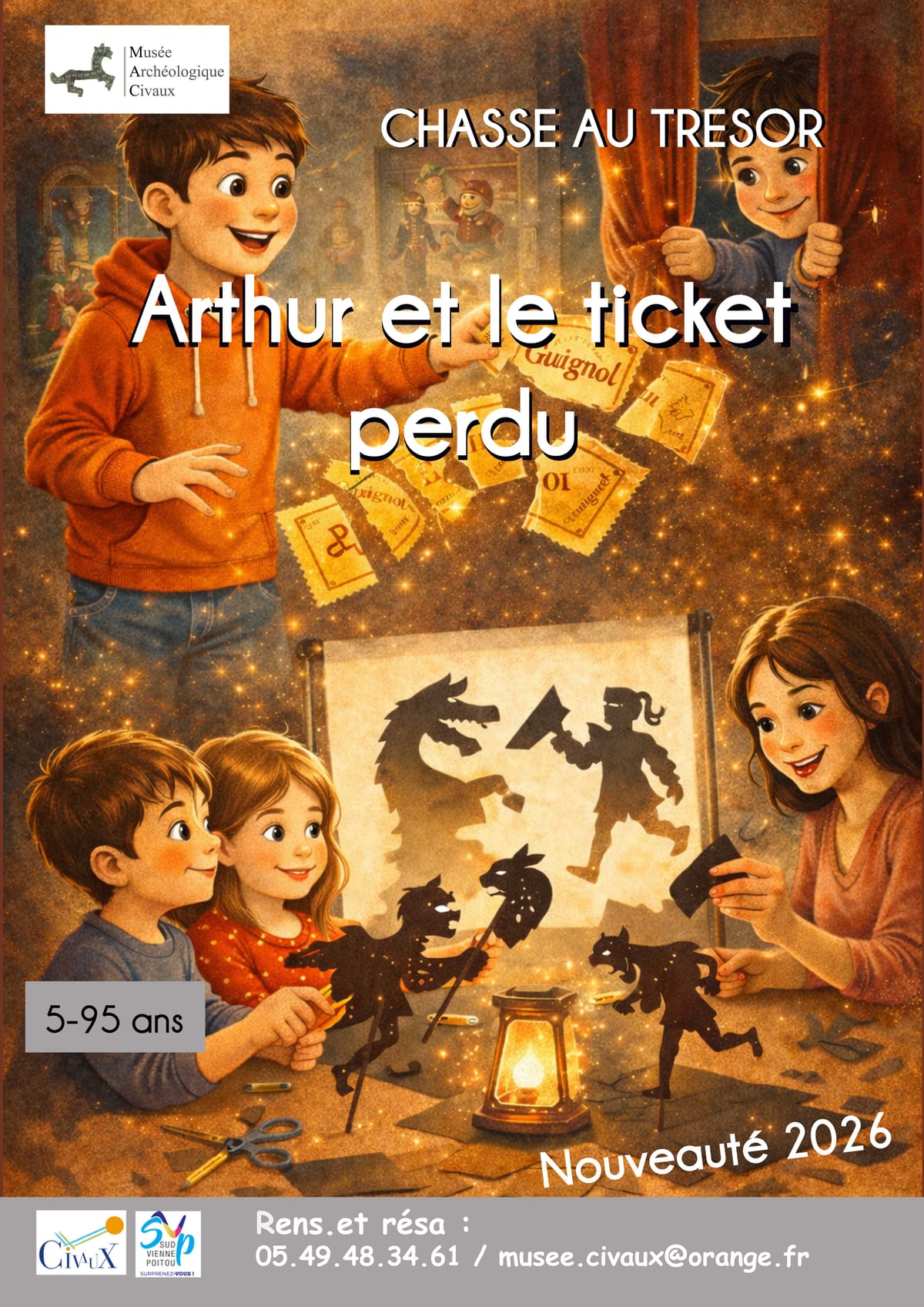 Chasse-trésor Arthur et le ticket.. — Civaux