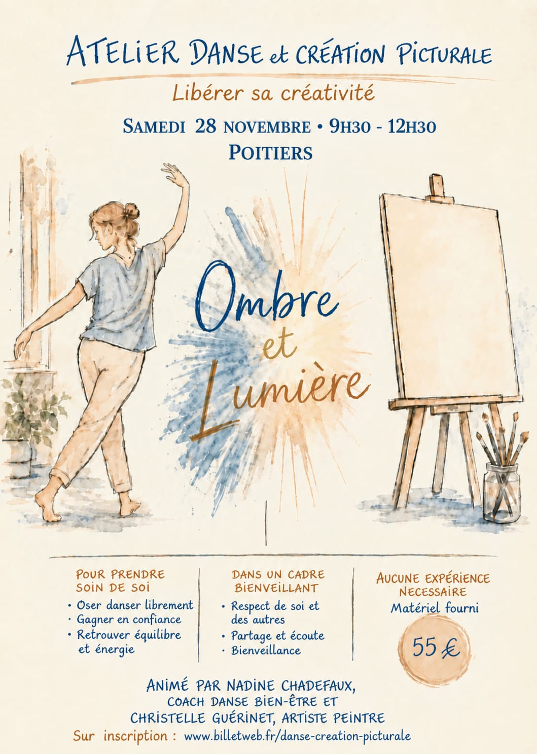 Atelier Danse & création picturale — Poitiers