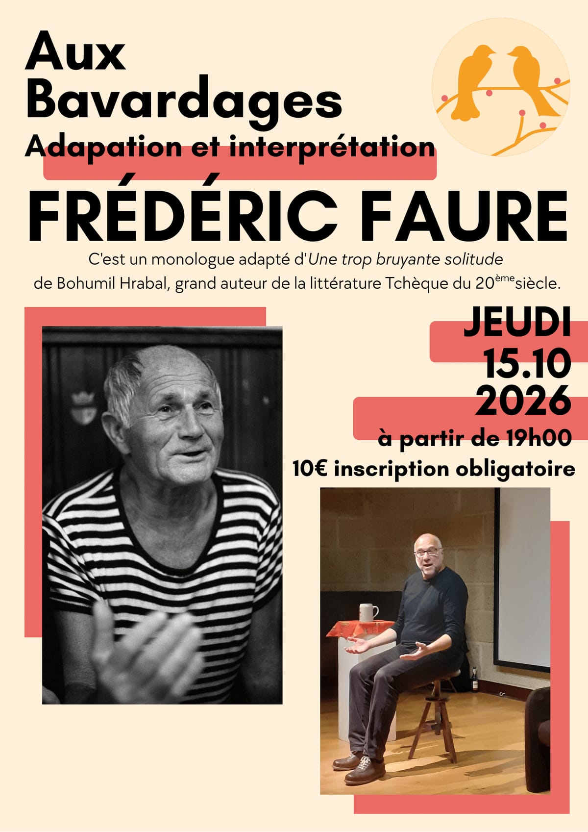 Spectacle de Frédéric Faure — Poitiers