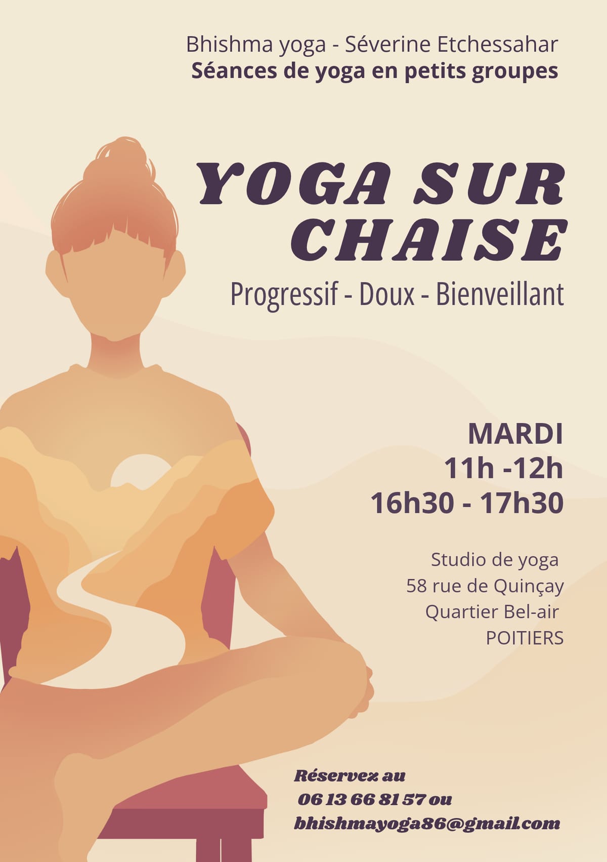 Nouveaux Cours de Yoga sur Chaise — Poitiers