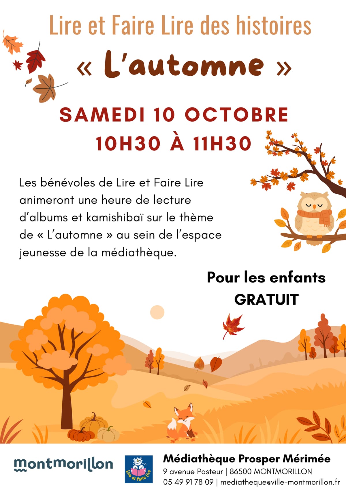 Lire et faire lire des histoires — Montmorillon