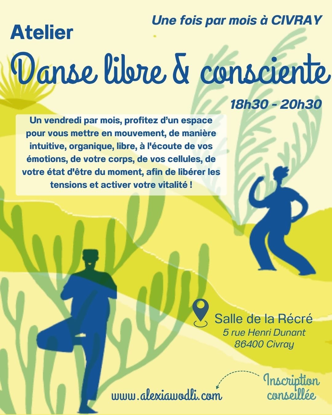 Atelier Dans libre et consciente — Civray