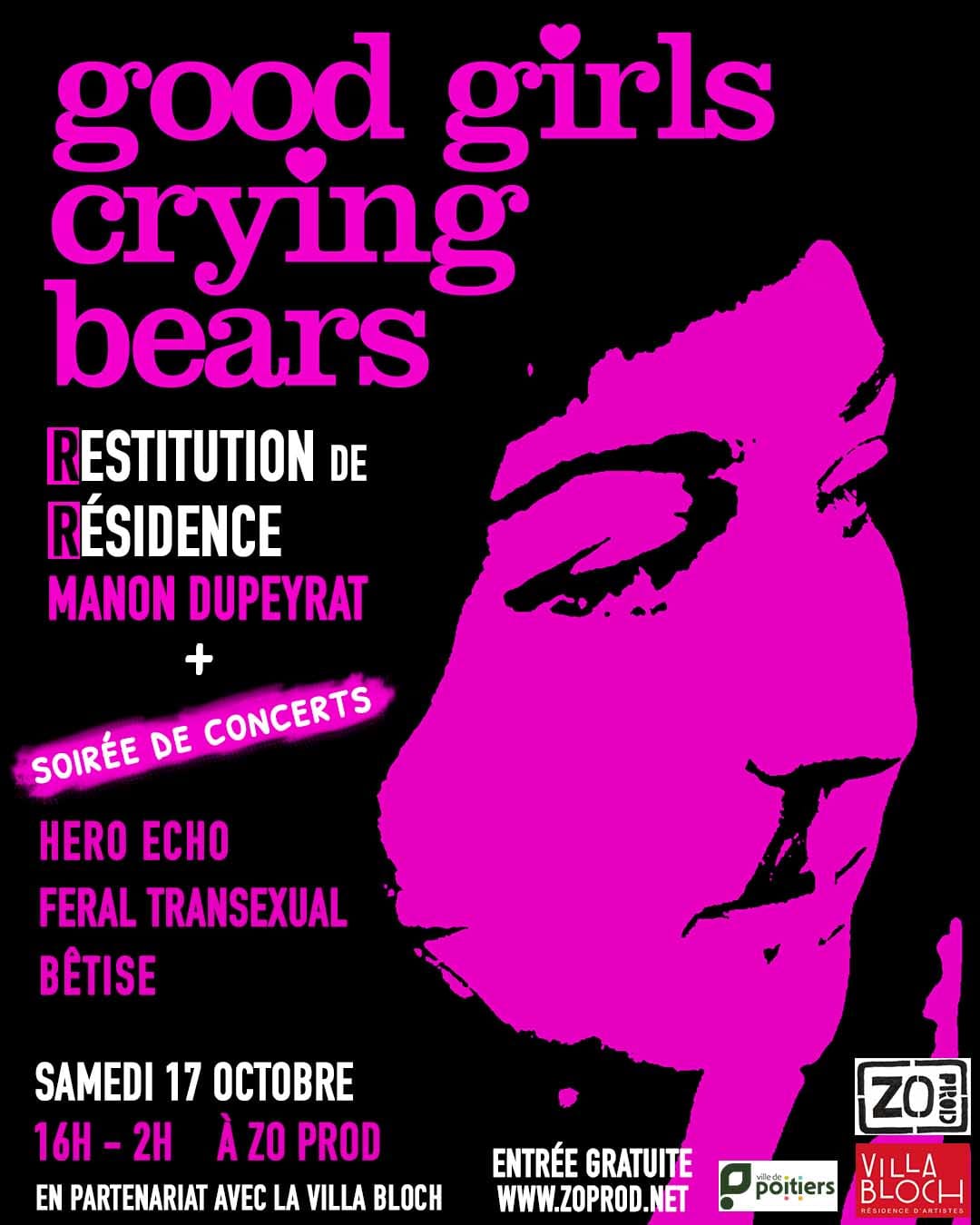 * Good Girls Crying Bears* — Poitiers