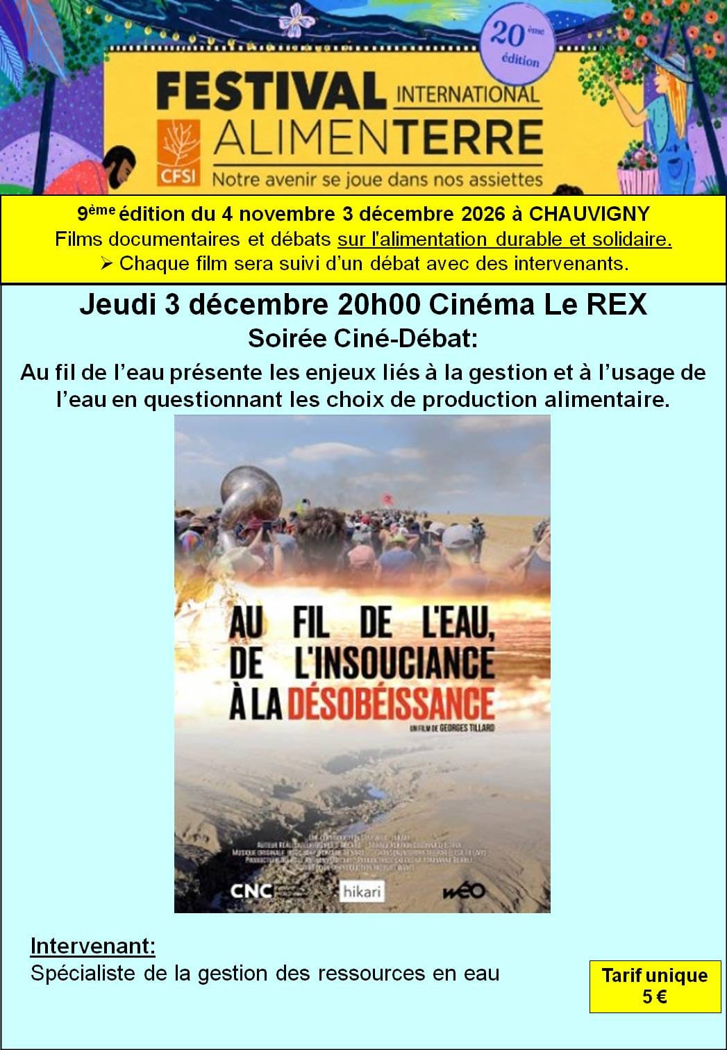 ALIMENTERRE – AU FIL DE L'EAU — Chauvigny