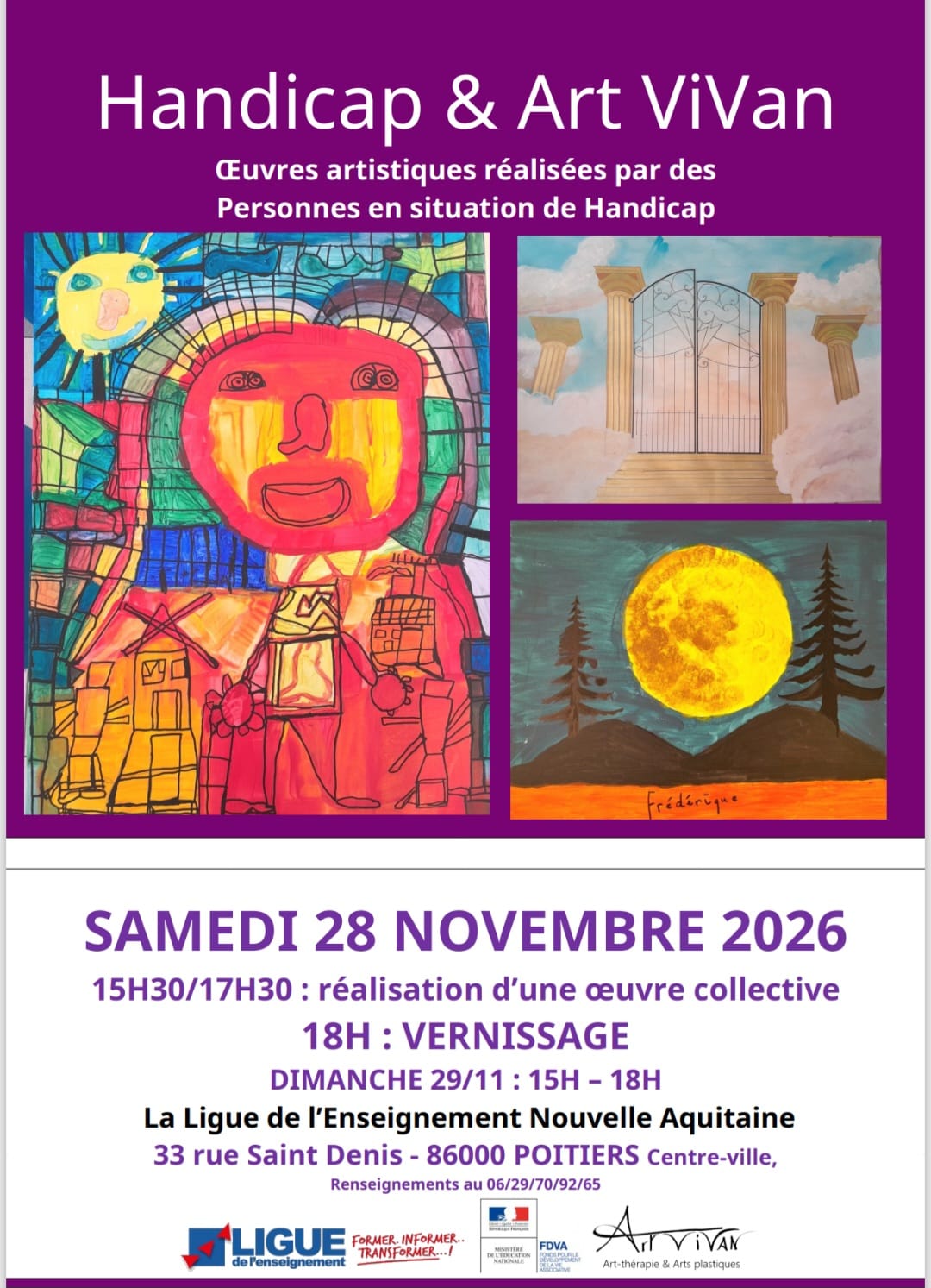 11èmEXPOSITION HANDICAP & Art ViVan — Poitiers