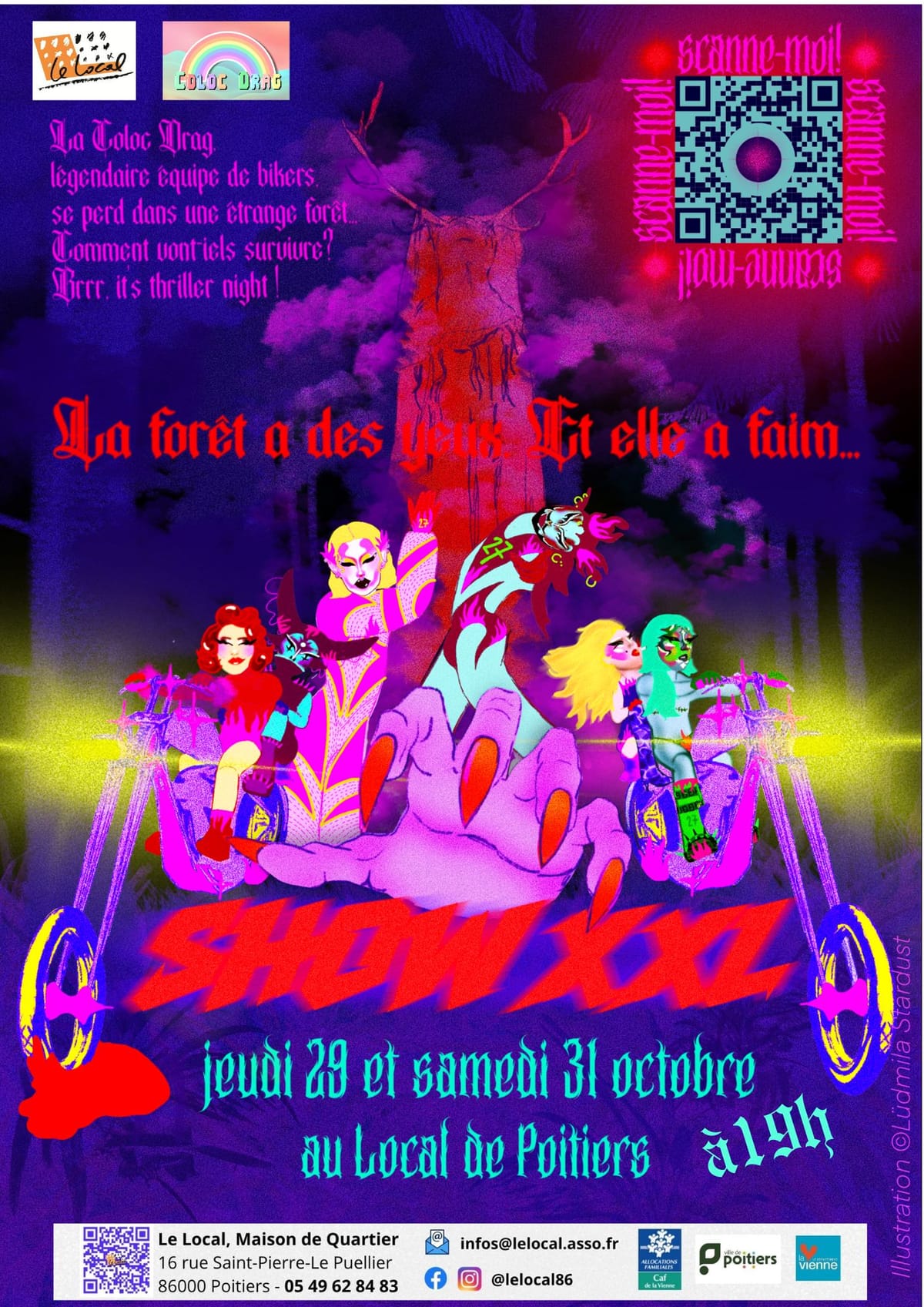 Show XXL Halloween by La Coloc Drag — Poitiers