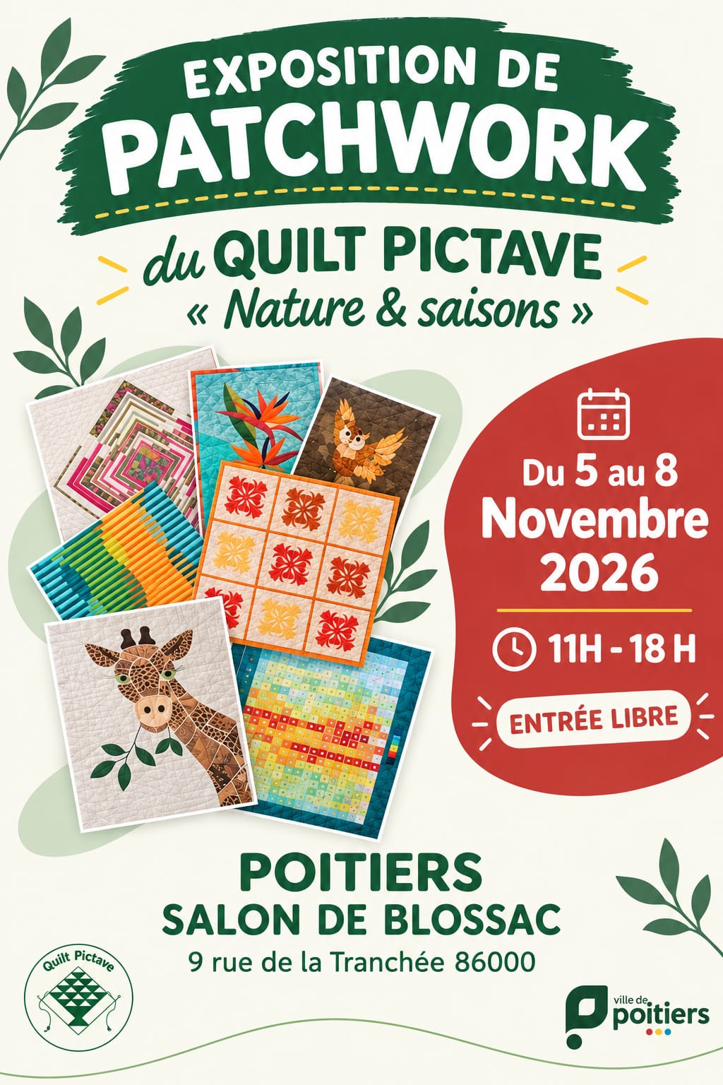Exposition Patchwork Quilt Pictave — Poitiers