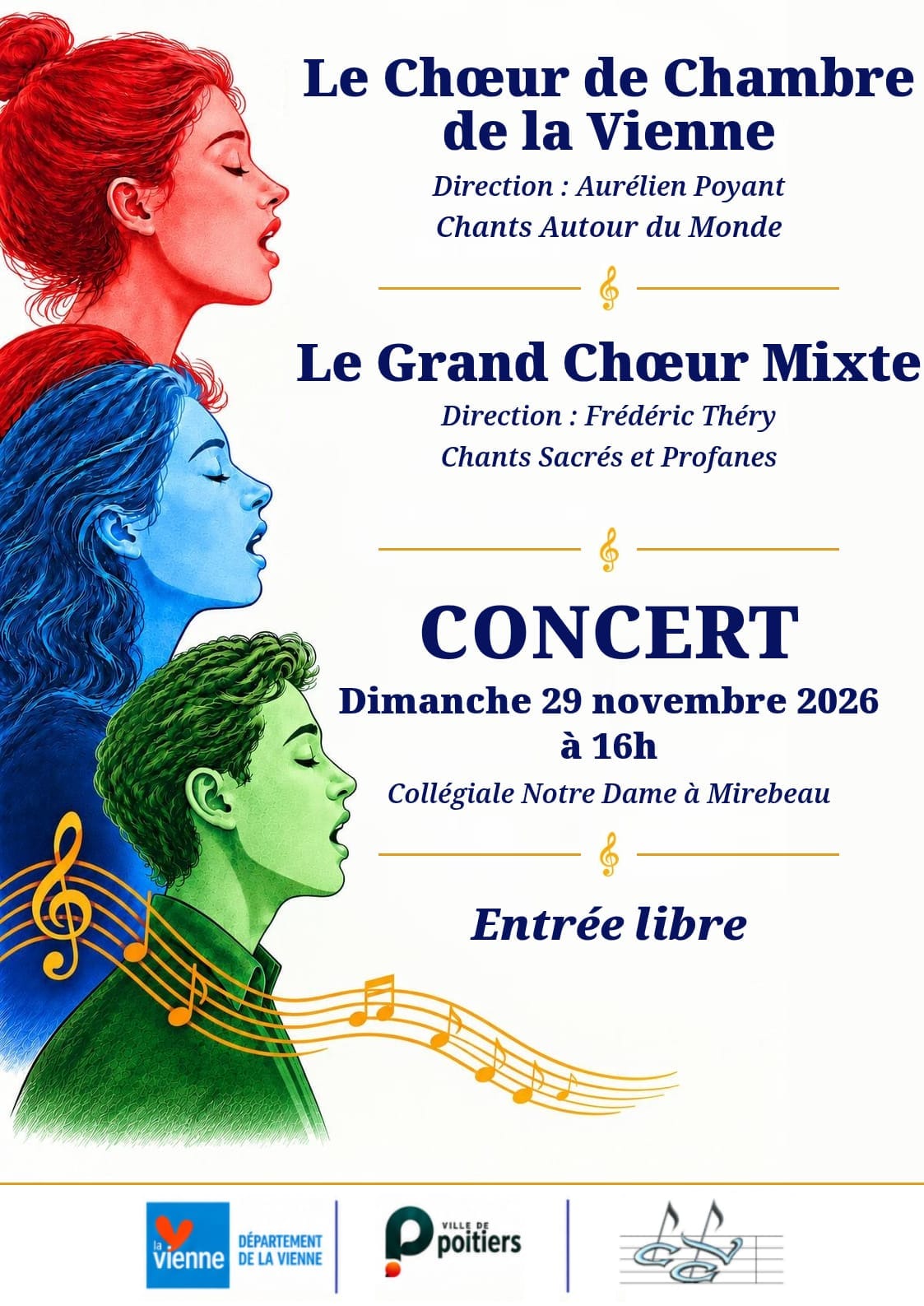 CONCERT DEUX CHOEURS — Mirebeau