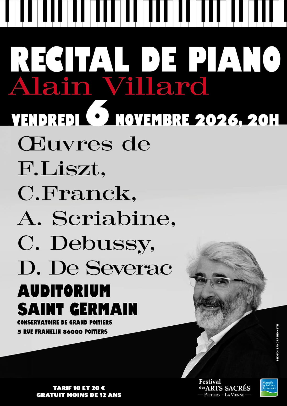 Recital de Piano Alain Villard — Poitiers