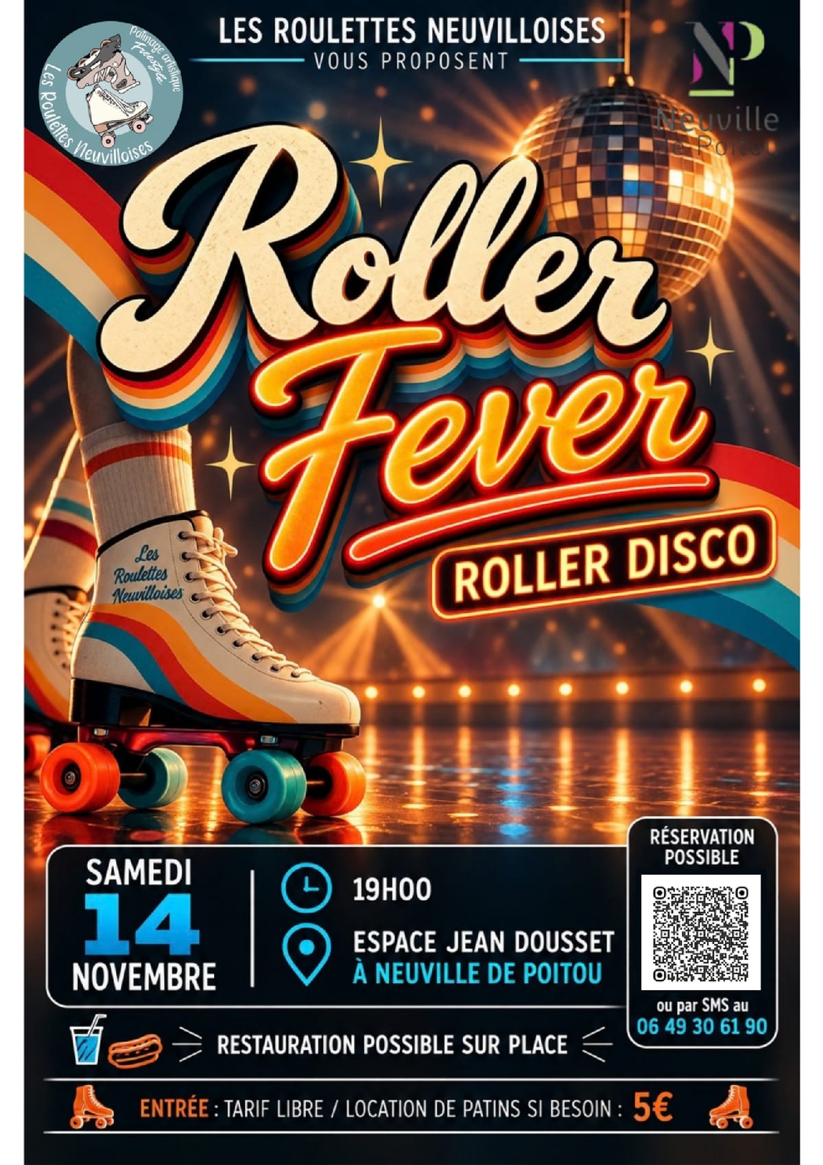 Roller disco, samedi 14 novembre à partir de 19h